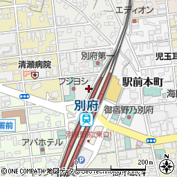 タイムズカー別府駅前店周辺の地図