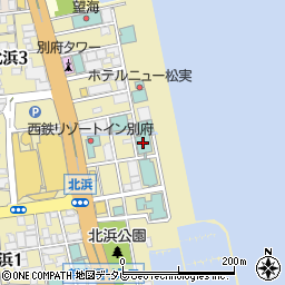 大江戸温泉物語別府清風周辺の地図