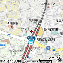 タイムズカー別府駅前店周辺の地図