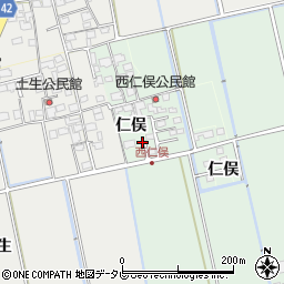 佐賀県小城市仁俣2913周辺の地図