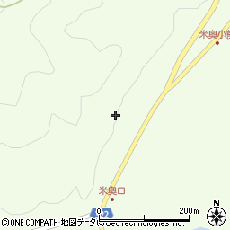 高知県高岡郡四万十町米奥468周辺の地図