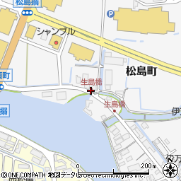 生島橋周辺の地図
