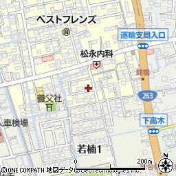 佐賀県佐賀市高木瀬西1丁目周辺の地図