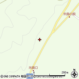 高知県高岡郡四万十町米奥454周辺の地図