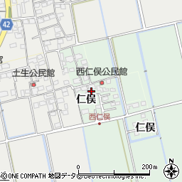 佐賀県小城市仁俣2882周辺の地図