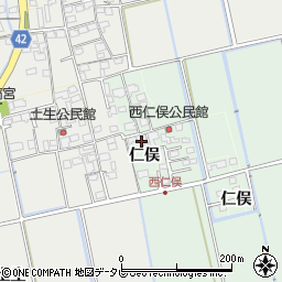 佐賀県小城市仁俣2910周辺の地図