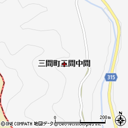 愛媛県宇和島市三間町三間中間周辺の地図