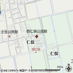 佐賀県小城市仁俣2884周辺の地図