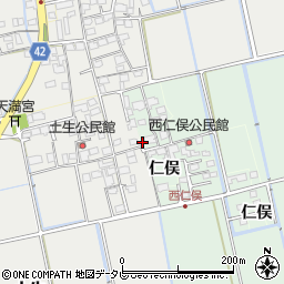 佐賀県小城市仁俣2920周辺の地図