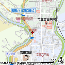 長栄橋周辺の地図