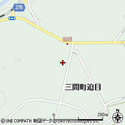 愛媛県宇和島市三間町迫目1068周辺の地図