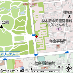 スターバックスコーヒー 別府公園店周辺の地図