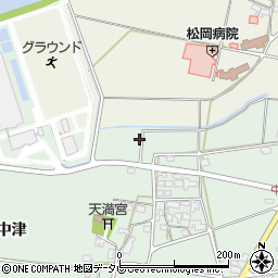 福岡県久留米市大善寺町中津周辺の地図