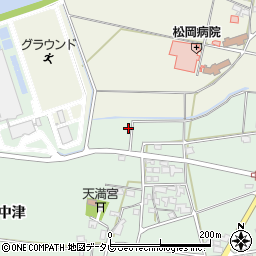 福岡県久留米市大善寺町（中津）周辺の地図