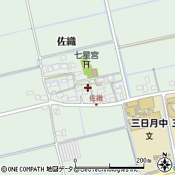 佐賀県小城市佐織周辺の地図