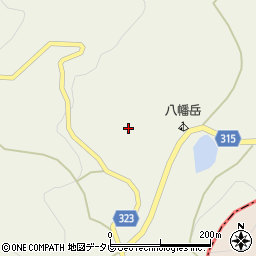 八幡岳キャンプ場周辺の地図