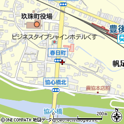 日田信用金庫玖珠支店周辺の地図