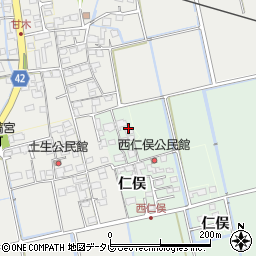 佐賀県小城市仁俣2906周辺の地図