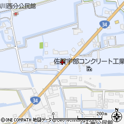 佐賀県神埼市神埼町姉川1888周辺の地図