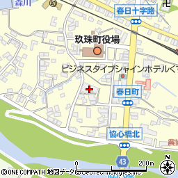 玖珠青果市場周辺の地図