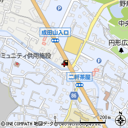 ＥＮＥＯＳ上津ＳＳ周辺の地図