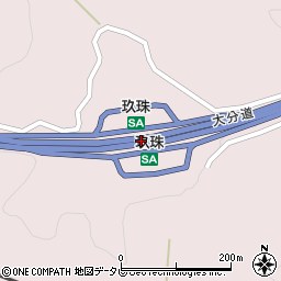 玖珠ＳＡ周辺の地図