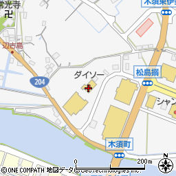 ダイソー伊万里松島店周辺の地図