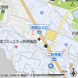 西日本シティ銀行上津支店 ＡＴＭ周辺の地図
