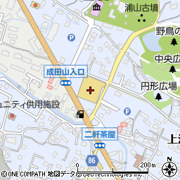 スーパーセンタートライアル久留米上津店周辺の地図