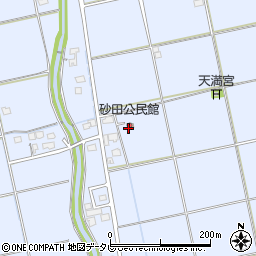 砂田公民館周辺の地図