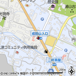 成田山入口周辺の地図