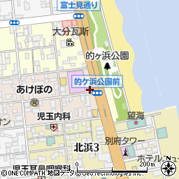 大分県別府市南的ケ浜町周辺の地図