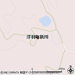 福岡県うきは市浮羽町新川周辺の地図