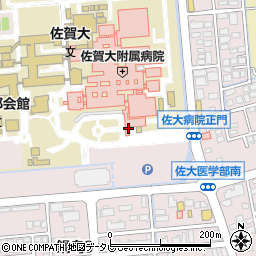 佐賀大学病院周辺の地図