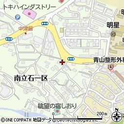 ソフトバンク別府青山周辺の地図