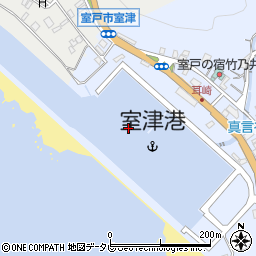 室津港周辺の地図