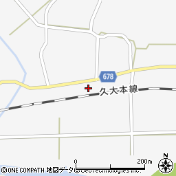 大分県玖珠郡玖珠町四日市677周辺の地図