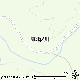 高知県高岡郡四万十町東北ノ川周辺の地図