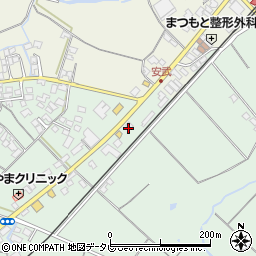 ほっともっと久留米安武店周辺の地図