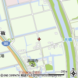 佐賀県神埼市千代田町下板周辺の地図