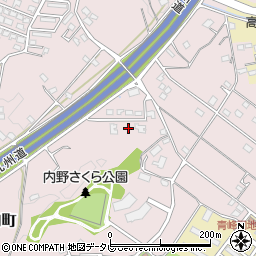 福岡県久留米市高良内町3874周辺の地図