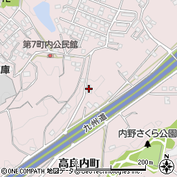 福岡県久留米市高良内町3840周辺の地図