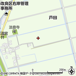 佐賀県小城市芦田周辺の地図