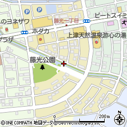 福岡県久留米市藤光周辺の地図