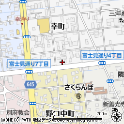 大分県別府市幸町1-8周辺の地図