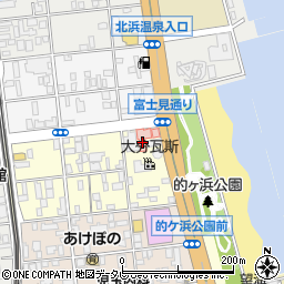 別府中央病院周辺の地図