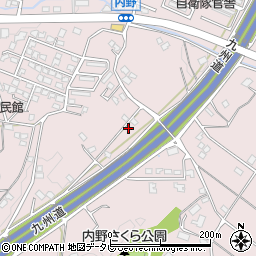 福岡県久留米市高良内町3858周辺の地図