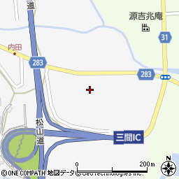 愛媛県宇和島市三間町曽根956周辺の地図