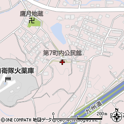 第７町内公民館周辺の地図