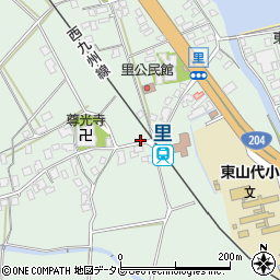 佐賀県伊万里市東山代町里128周辺の地図